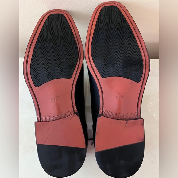 Alipasinm Men's Dress Shoes Size 8.5 Black Oxford Formal Modern Leather Shoes - Picture 4 of 9